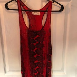 Red snakeskin tank! Great condition